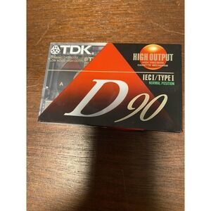 TDK‎ D90 Standard Audio Cassette (A00808-20)